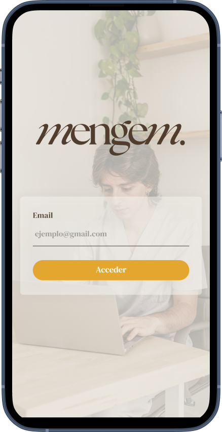 Pantalla principal de Mengem